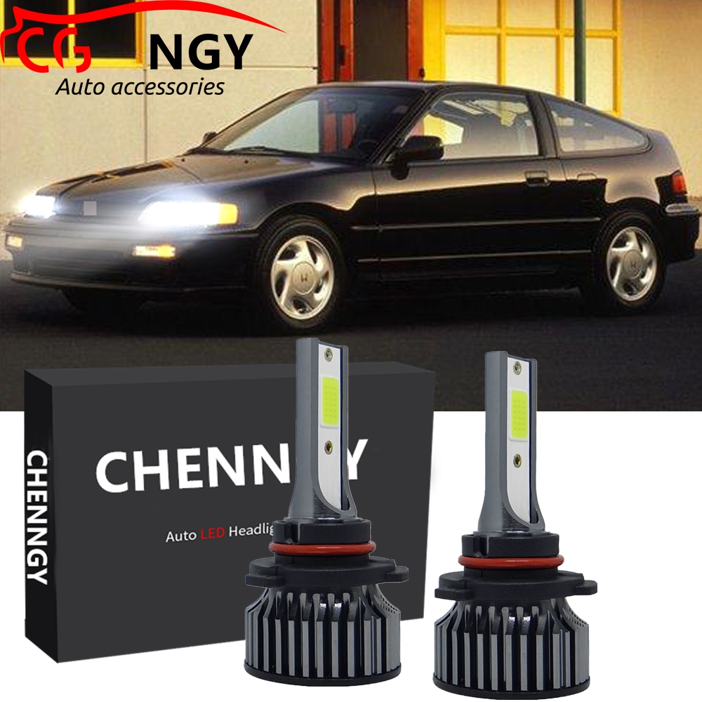 R Honda Civic 1988-1989 (LXVVA), 1990-1991 (SH3/SH4) 4th Gens (หลอดไฟไฟหน้ารถ) - 2PC CLY CG P1 LED ไ