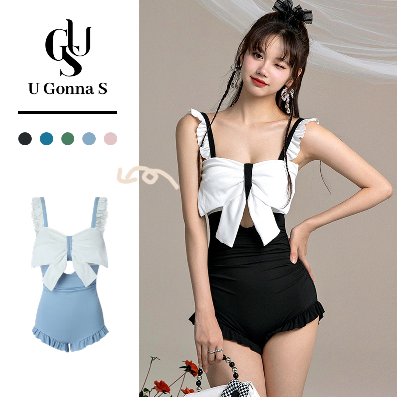 【 หุ้นไทย 】U Gonna S ชุดว่ายน้ําผู้หญิง พร้อมแผ่นบรา 4 สี เรียบง่าย น่ารัก มีสไตล์ วินเทจ หรูหรา นุ่มพิเศษ สีพื้น ยืดหยุ่นร้อน ชุดว่ายน้ําผู้หญิง พร้อมแผ่นบรา โบว์ด้านบน 5 สี เรียบง่าย น่ารัก มีสไตล์ วินเทจ หรูหรา นุ่มพิเศษ สีพื้น ยืดหยุ่นร้อน