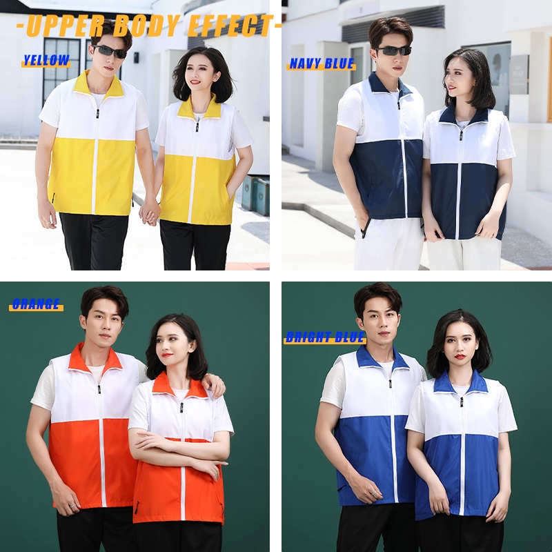 Vockoo#เสื้อกั๊กปรับ แต่งแขนกุดสีเสื้อกั๊กโฆษณาโฆษณาเสื้อครูงาน - รูปที่ 2