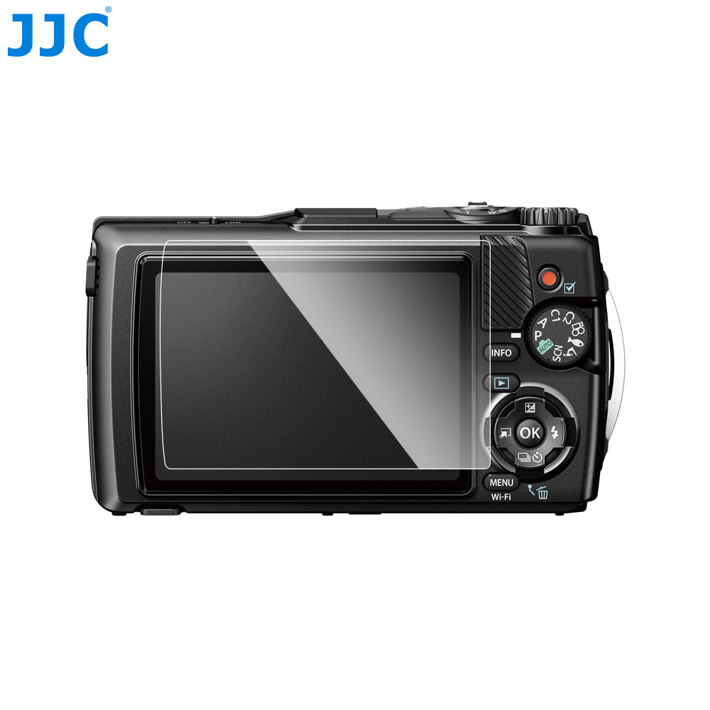 JJC GSP-TG ฟิล์มกันรอย กระจกนิรภัยกันรอยหน้าจอกล้อง สําหรับ Olympus Tough TG-7 TG-6 TG-5 TG-4 TG-3 TG7 TG6 TG5 TG4 TG3