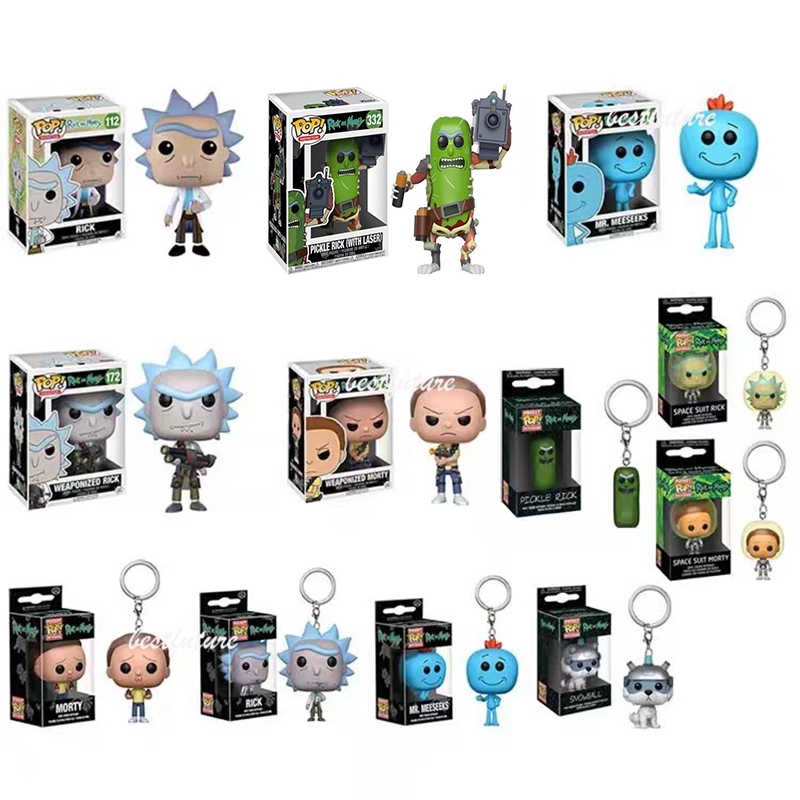 โมเดลตุ๊กตาไวนิล Funko Pop Rick and Morty Rick 112 Morty 113 Mr.Meeseeks 174 ของเล่นสําหรับเด็ก