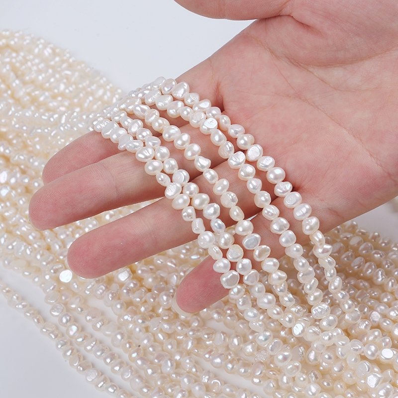 ขายดี ไข่มุกน้ําจืดธรรมชาติ เครื่องประดับ DIY 4-5 มม.