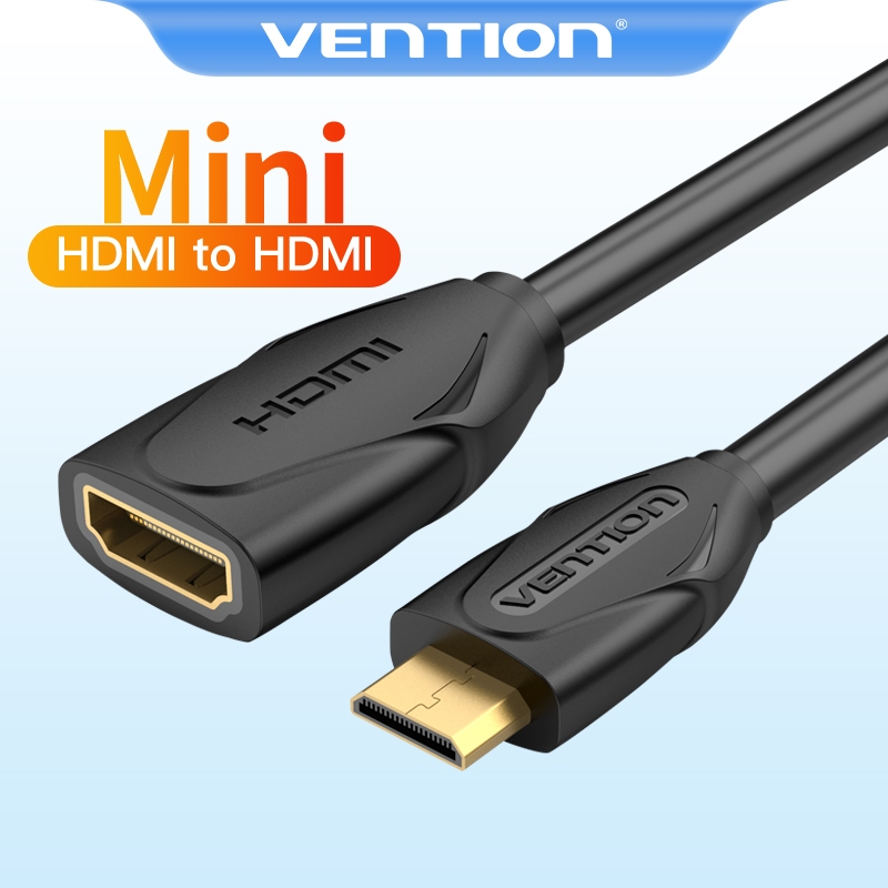 Vention HD 1080P มินิ HDMI ขยายสายเคเบิล Mini HDMI ชายกับ HDMI หญิงอะแดปเตอร์