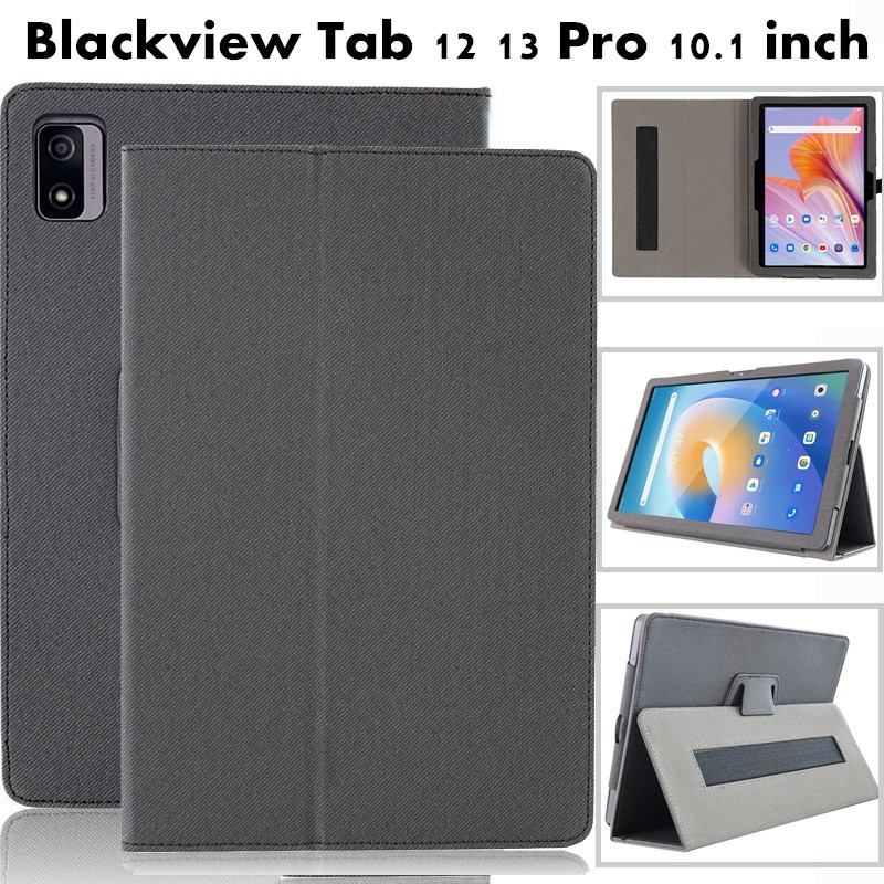 for BlackView Tab 12 13 Tab12 Tab13 Pro 10.1 inch Cover Flip Foldable Leather Stand Full Body Protec