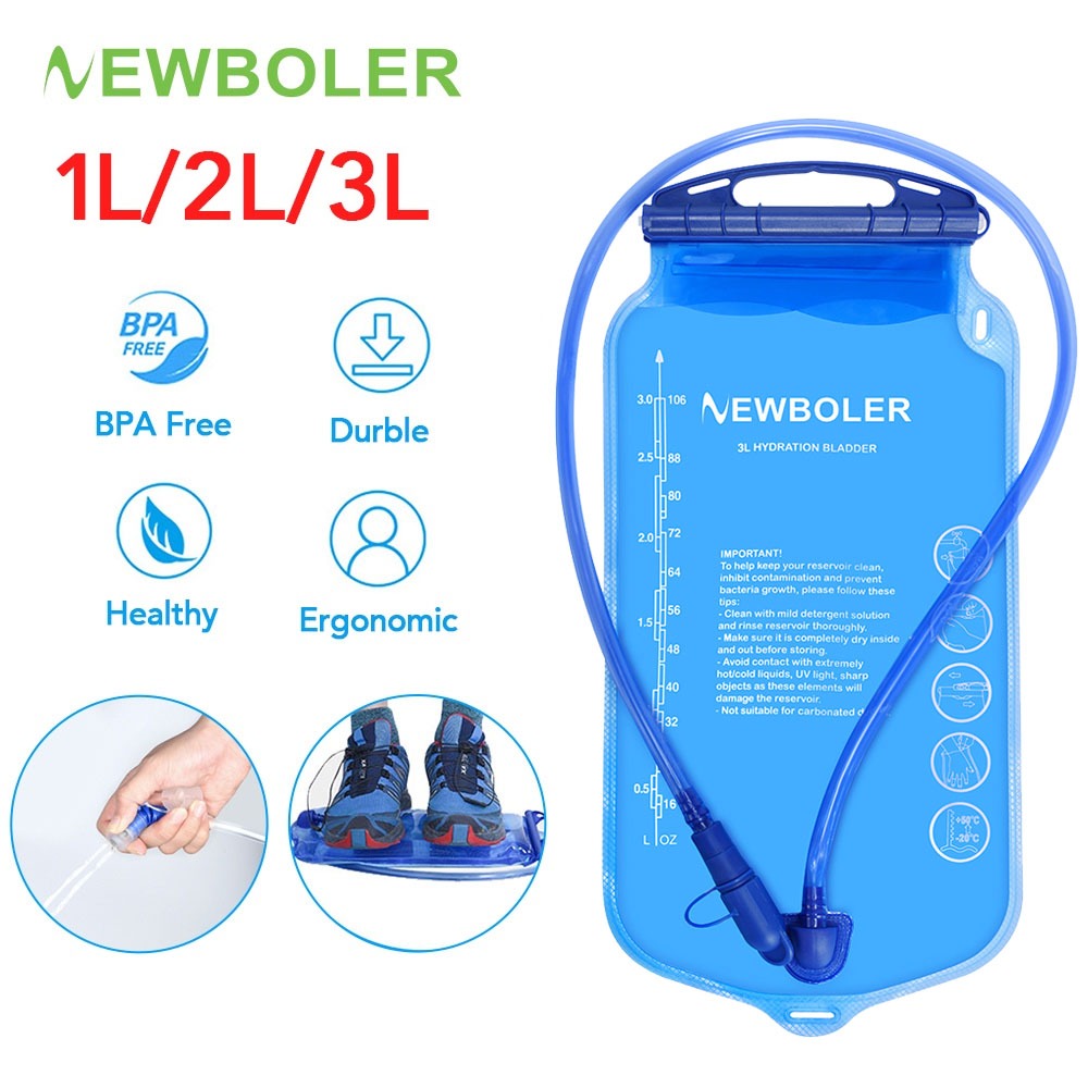 Newboler กระเพาะปัสสาวะไฮเดรชั่น 1 ลิตร 1.5 2 ลิตร 3 ลิตร สําหรับเดินป่า ขี่จักรยาน