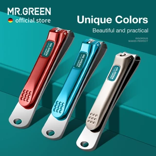 Mr.green กรรไกรตัดเล็บ สเตนเลส ใบมีดโค้ง กรรไกรตัดเล็บมือ เครื่องมือทํา ที่กันจอน พร้อมตะไบเล็บ