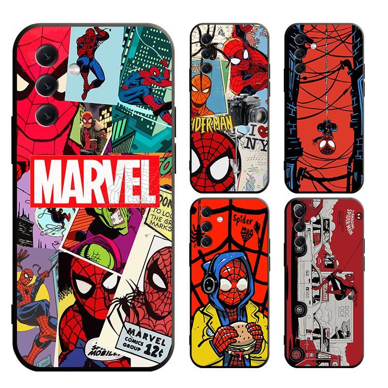 เคส Samsung A06 A55 A35 A15 A25 A05 A05S M15 M14 J6 plus 4G 5G Prime นิ่ม ลาย The Spider-Man สําหรับ