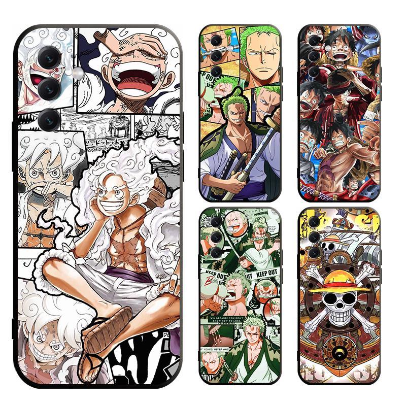 เคส Samsung A06 A55 A35 A15 A25 A05 A05S M15 M14 J6 plus 4G 5G Prime โทรศัพท์มือถือแบบนิ่ม ลายลูฟี่ 