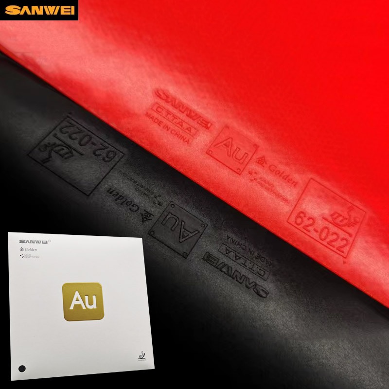 ใหม่ Original Sanwei AU Golden ปิงปองยาง Ultralight Pimple ในปิงปองยางฟองน้ําเค้ก ITTF ได้รับการอนุมัติ (62-023)