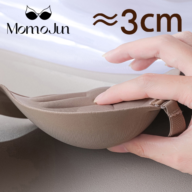 Momo คัพหนา 3 ซม. บราดันทรง ไร้สาย ไร้รอยต่อ กันลื่น ระบายอากาศ ใส่สบาย