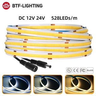 BTF-LIGHTING แสงสีขาว 528LEDs/m แถบไฟ COB LED 3000K/4000K/60…