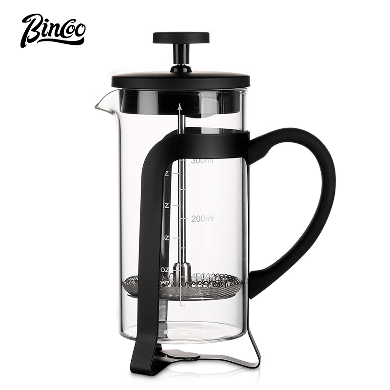 Bincoo หม้อกรองกาแฟ แบบกด สไตล์ฝรั่งเศส ขนาด 350 มล. 600 มล.