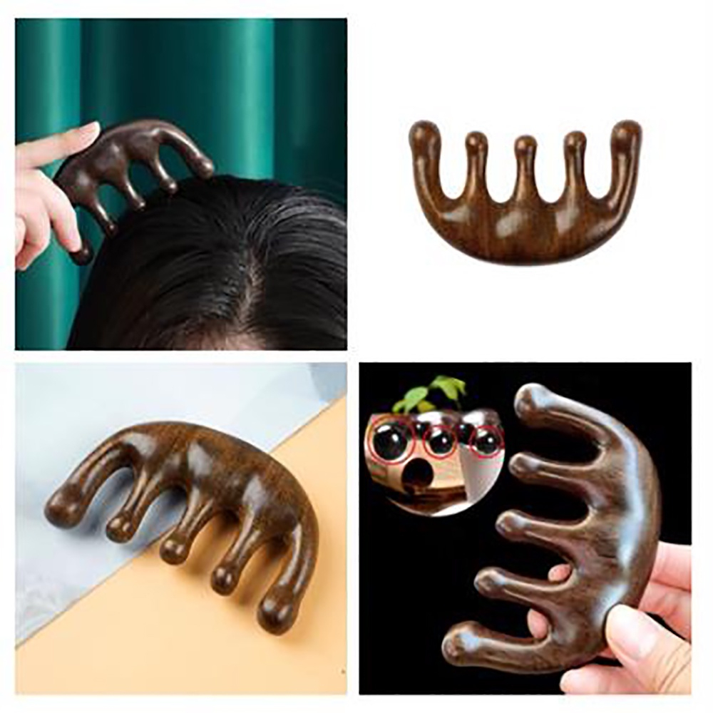 Magefy หวีไม้จันทน์ หวีนวด หวีนวดหัว สําหรับผู้ชายและผู้หญิง - รูปที่ 2