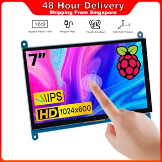 หน้าจอสัมผัส LCD IPS 1024×600 HDMI 7 นิ้ว สําหรับ Raspberry …