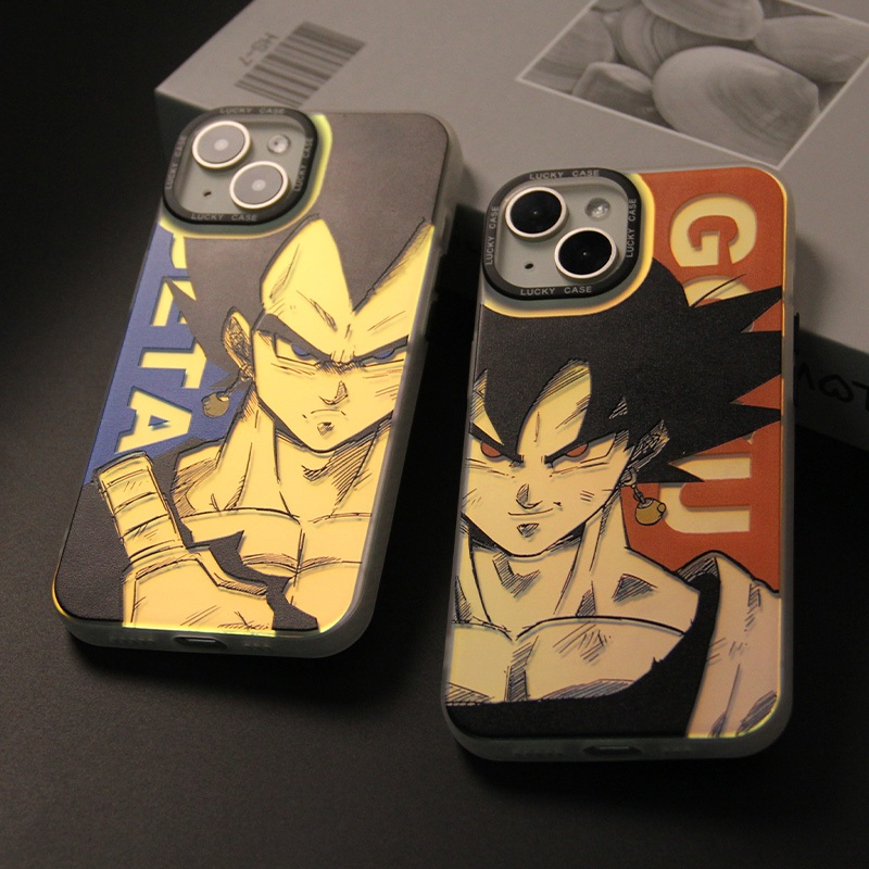 เคสไอโฟน 16/15/14/13/12/11 Pro max cute DRAGON BALL anime ขอบเหลี่ยม Compatible Case iPhone 11,12,13,14,15,16,11PM,12PM,13PM,14PM,15PM,16PM