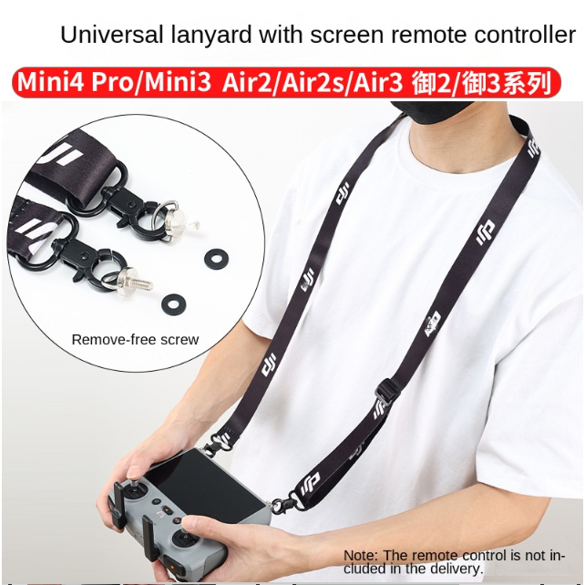 เข้ากันได้กับ DJI FLIP/ Air 3S/mini3 PRO/mini3/AIR2S DJI RC รีโมทคอนโทรลพร้อมจอแสดงผล, Air3/mini 4PRO RC 2 Lanyard, Mavic 3 RC PRO