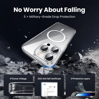 Ugreen MagSafe เคสโทรศัพท์มือถือ แม่เหล็ก ป้องกันการชน สําหรับ iPhone 15 15 Pro Max 15