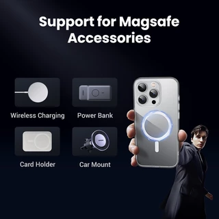 Ugreen MagSafe เคสโทรศัพท์มือถือ แม่เหล็ก ป้องกันการชน สําหรับ iPhone 15 15 Pro Max 15