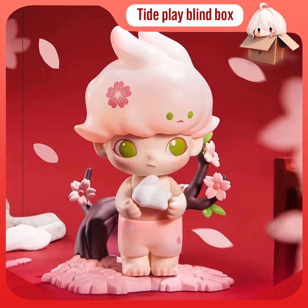 Aged Rabbit Wang Series blind box DIMOO LABUBU POPMART [ของแท้] ตุ๊กตาฟิกเกอร์น่ารัก กล่องสุ่ม