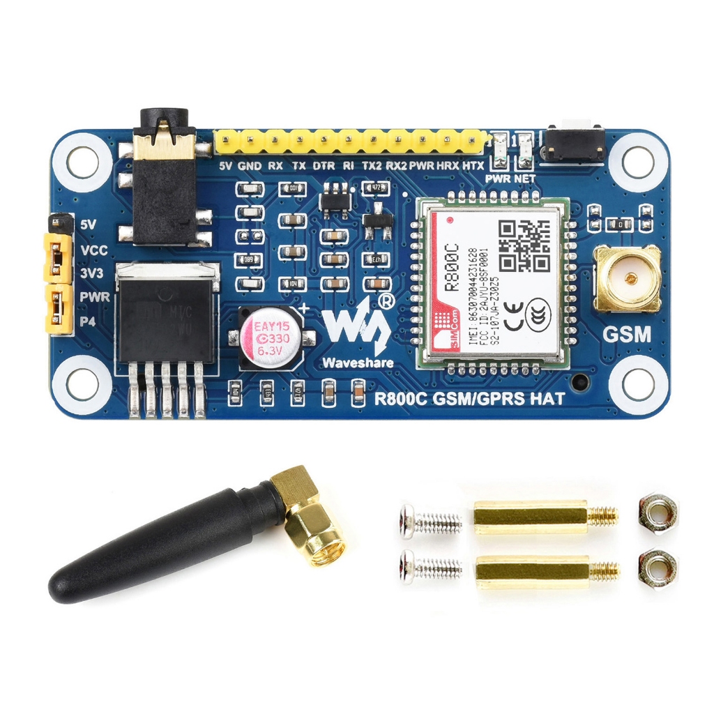2G GSM GPRS Expansion Board Breakout Shield HAT Kit for RPI Raspberry Pi 0 Zero 2 W WH 2W 0W 3 Model