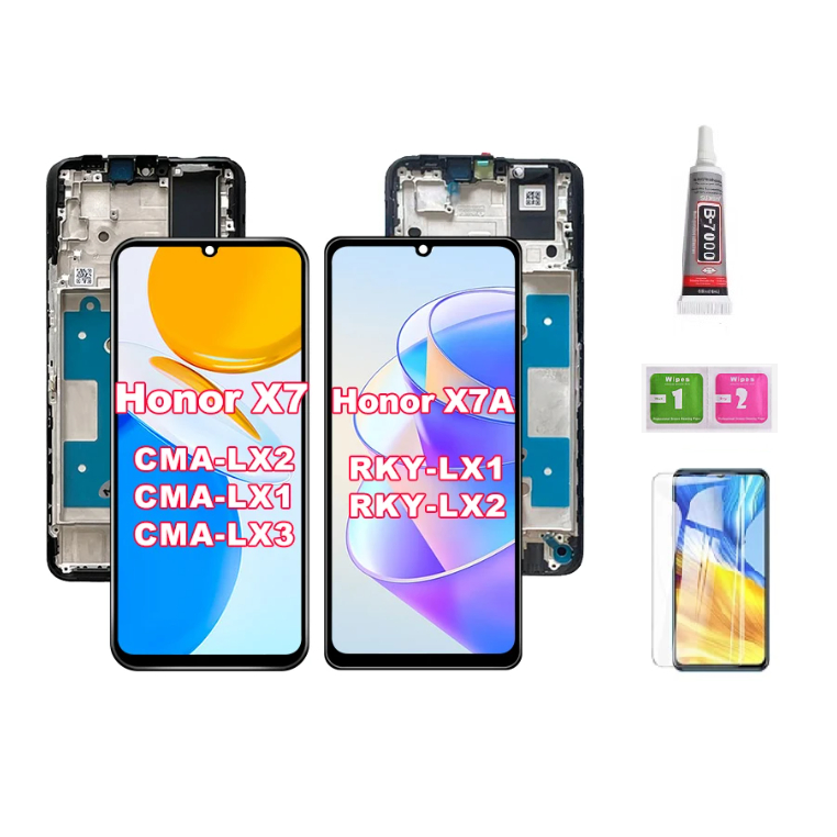 LCD กรอบสําหรับ Honor X7 X7A CMA-LX123 RKY-LX12 จอแสดงผล LCD พร้อมหน้าจอสัมผัส