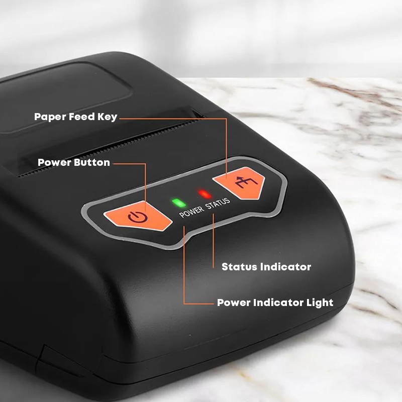 เครื่องพิมพ์ใบเสร็จ พกพา DRPDA 58mm เครื่องปริ้นสลิป ความร้อนแบบไร้สาย printer pos ปริ้นออเดอร์