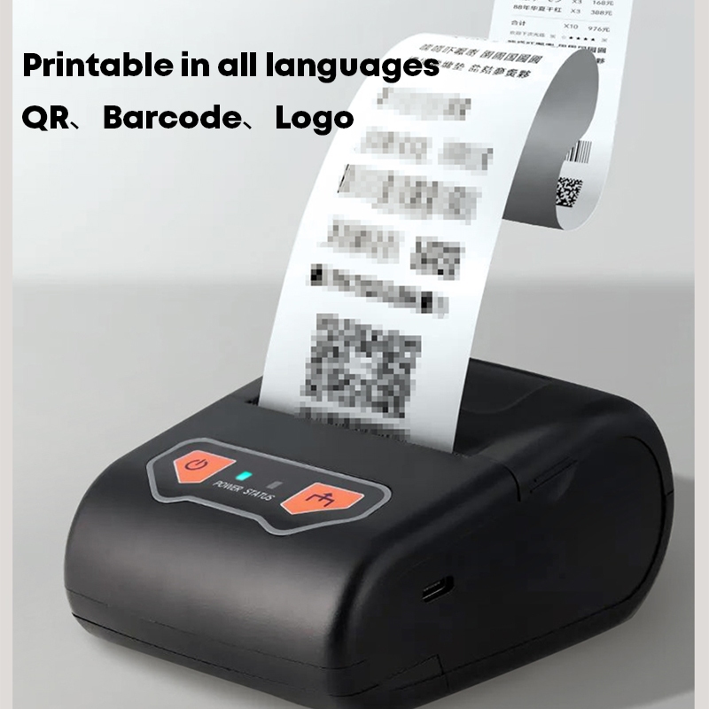 เครื่องพิมพ์ใบเสร็จ พกพา DRPDA 58mm เครื่องปริ้นสลิป ความร้อนแบบไร้สาย printer pos ปริ้นออเดอร์