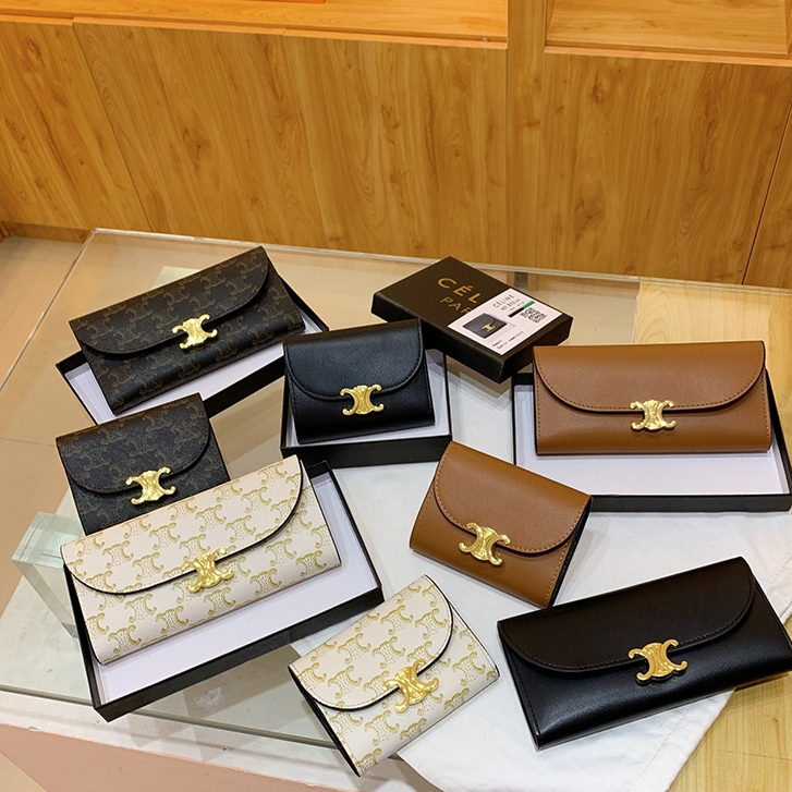 Retro Old Flower Ladies Card Holder Arc de Triomphe Wallet Multi-Card Short Card Holder Cash All-in-One Coin Purse Photo Bag