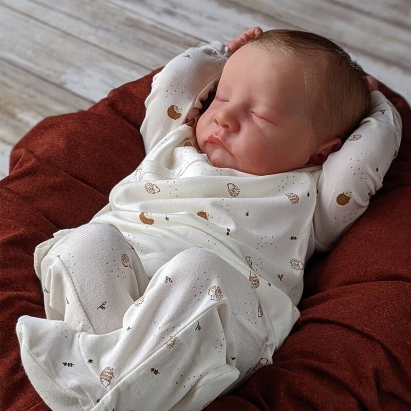 Npk ตุ๊กตาเด็กทารกแรกเกิด ซิลิโคนนุ่ม ยืดหยุ่น 3D 49 ซม.