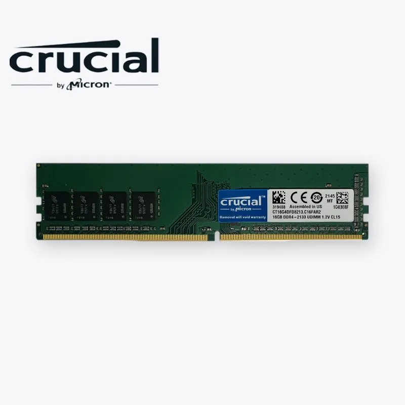 Crucial หน่วยความจํา DDR4 PC RAM 4GB 8GB 16GB DDR4 2133MHz 288PIN DIMM