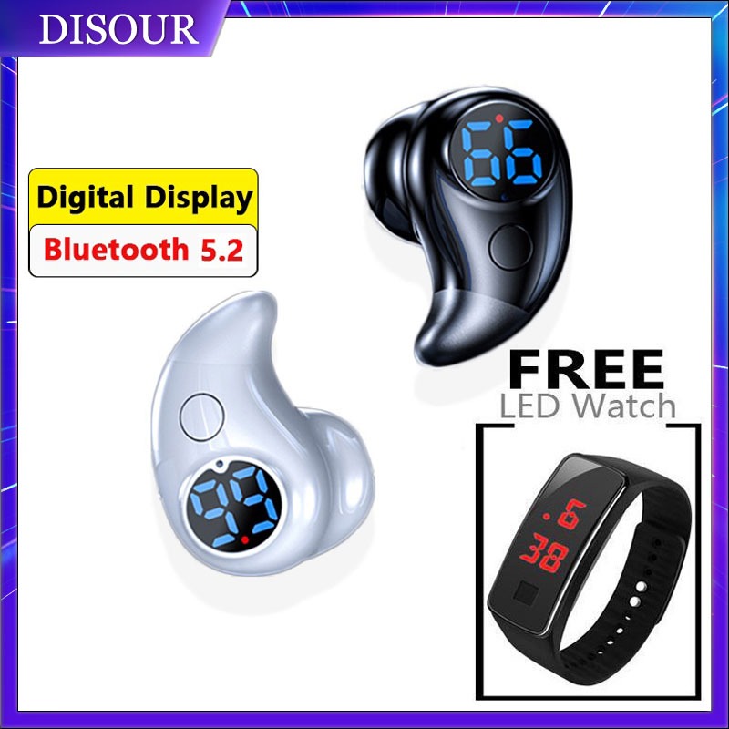 Disour S830 หูฟังบลูทูธ 5.2 ดิจิทัล ขนาดเล็ก ตอบโจทย์ความล่าช้าต่ํา สําหรับธุรกิจ แฮนด์ฟรี รับสาย รับสายด้วยเสียง