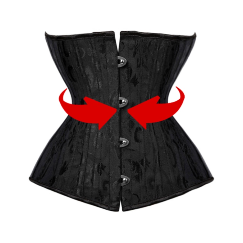 Wechery 24 เหล็กกระดูกเอวเทรนเนอร์รัดตัวกระชับสัดส่วนเอว Trimmer Shapewear หน้าท้อง Shaper Corsets พลัสขนาด