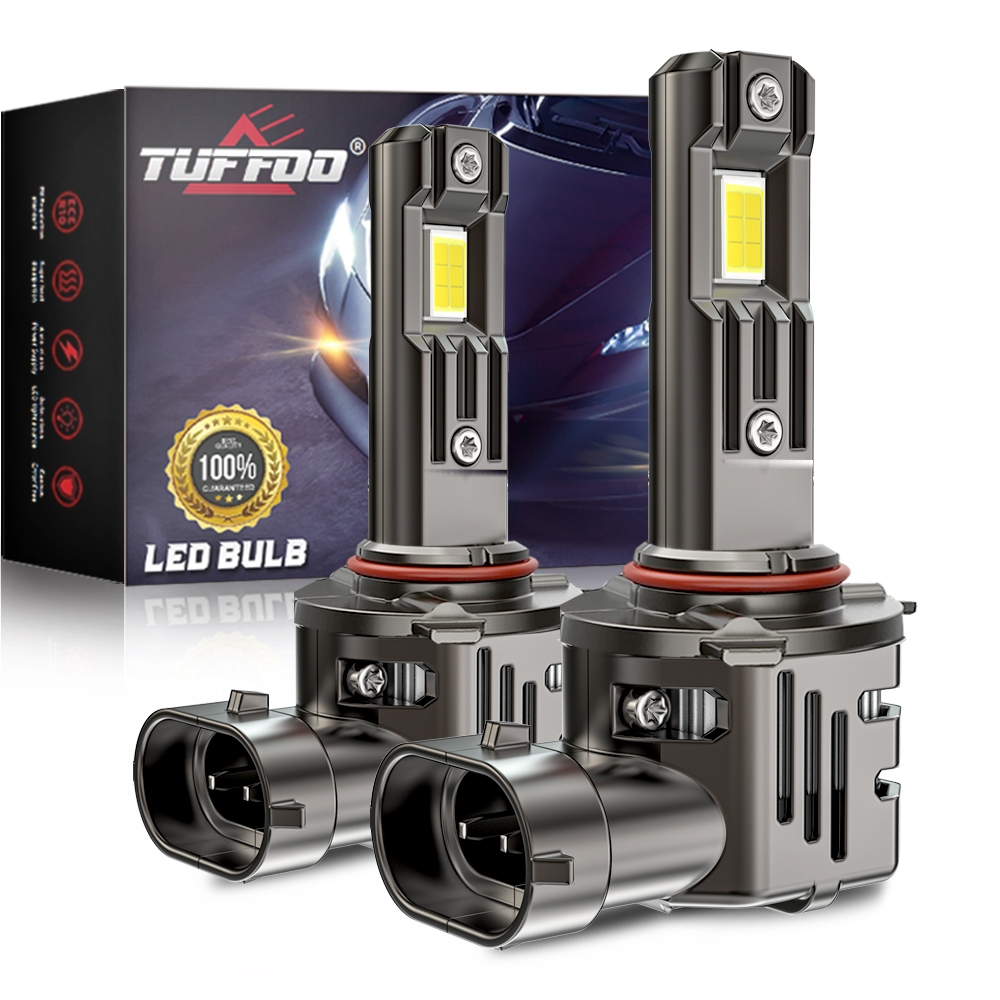 Tuffoo หลอดไฟหน้ารถยนต์ LED 110W 24000LM HB3 9005 HB4 9006 H8 H9 H11 H16(JP) H4 9003 HB2 HIR2 9012 สีขาว 2 ชิ้น
