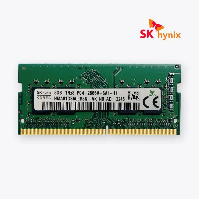 Sk Hynix แรมหน่วยความจําแล็ปท็อป โน้ตบุ๊ก DDR4 4GB 8GB 16GB DDR4 2666Mhz SODIMM สําหรับ Intel และ AM