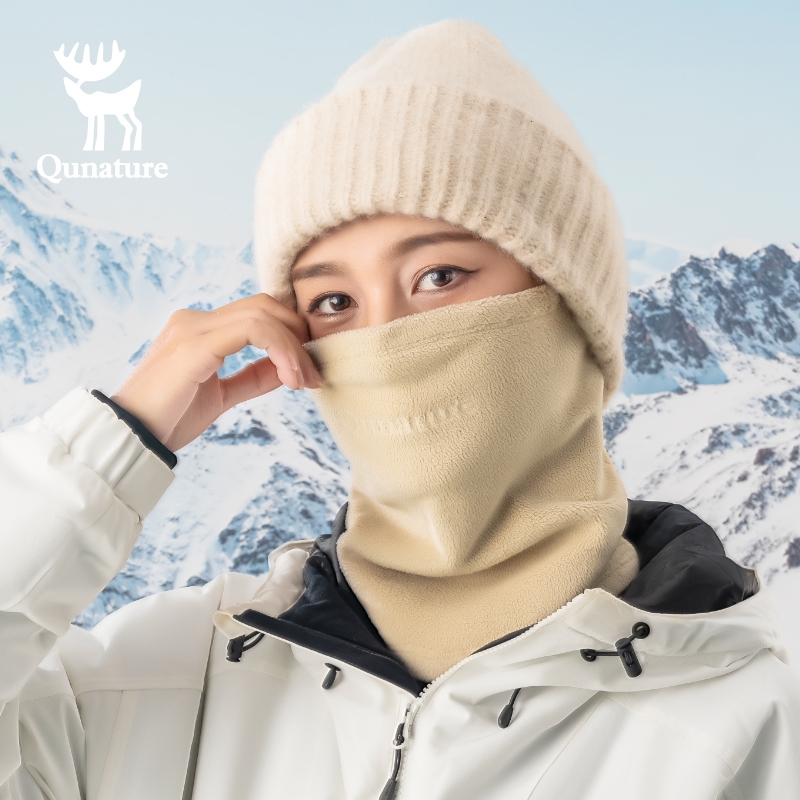 Qunature Winter หน้ากาก ผ้าฟลีซ หนา กันลม ให้ความอบอุ่น สําหรับเล่นสกี ขี่จักรยานยนต์กลางแจ้ง ราคา ถูกที่สุด ดีลบีเคเค แกลเลอรีภาพที่ 6