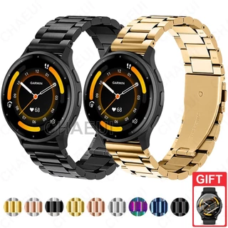 การเปลี่ยนสร้อยข้อมือโลหะสายสแตนเลสสําหรับ Garmin Venu 4 45mm 41mm / Venu 3 / 3s / Venu 2 / 2s / 2 Plus