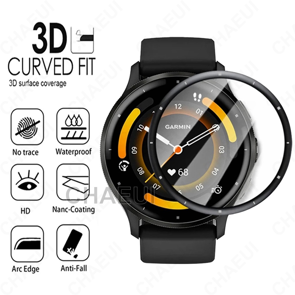 ฟิล์มกันรอยหน้าจอ 3D สําหรับ Garmin Venu 4 45mm 41mm / Venu 3 / 3s / 2 / 2s / 2 Plus