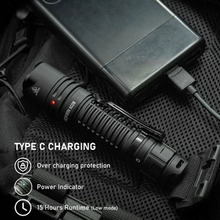Sofirn SC28 ไฟฉาย LED EDC 2800 ลูเมนสูง 6 โหมด ชาร์จ USB C IPX8 สําหรับตั้งแคมป์ ฉุกเฉิน ล่าสัตว์ ซ่อมแซม ทํางานกลางคืน ไฟสำรอง