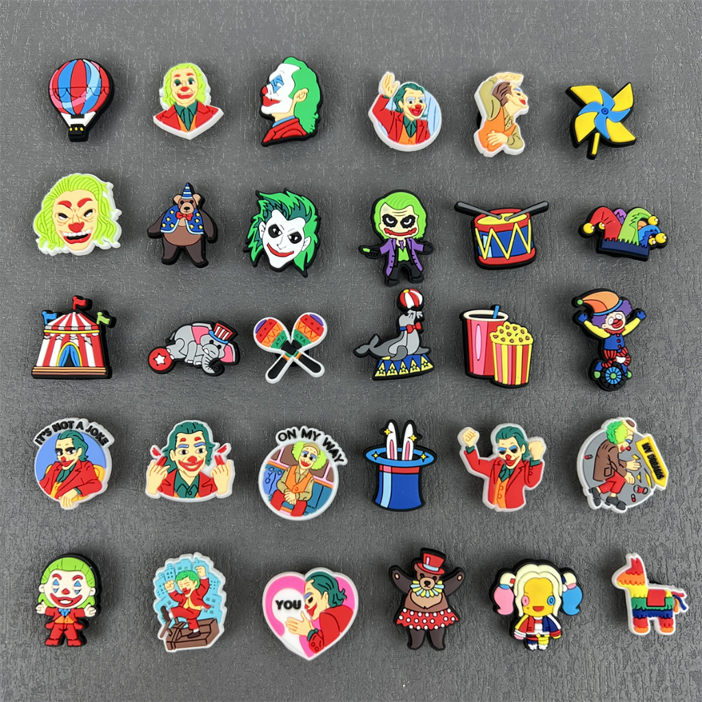 หัวเข็มขัด PVC ลายการ์ตูน Joker Series Crocs Jibbitz น่ารัก อุปกรณ์เสริม สําหรับตกแต่งรองเท้า DIY