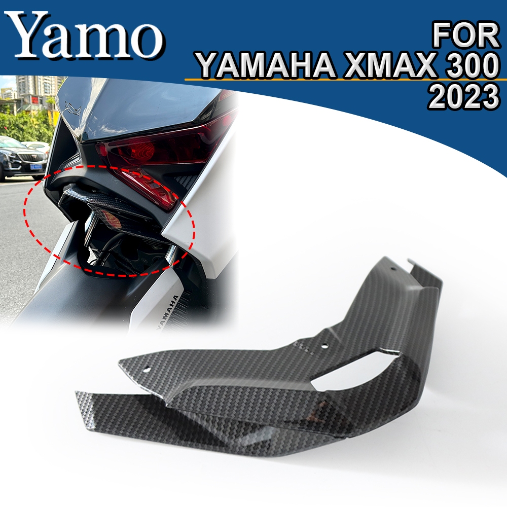 สําหรับ ยามาฮ่า XMAX 300 2023-2024การปรับเปลี่ยนรถจักรยานยนต์ริมฝีปากด้านหน้าปีกคงที่คางตกแต่งxmax300นกจะงอยปากอุปกรณ์ตกแต่ง