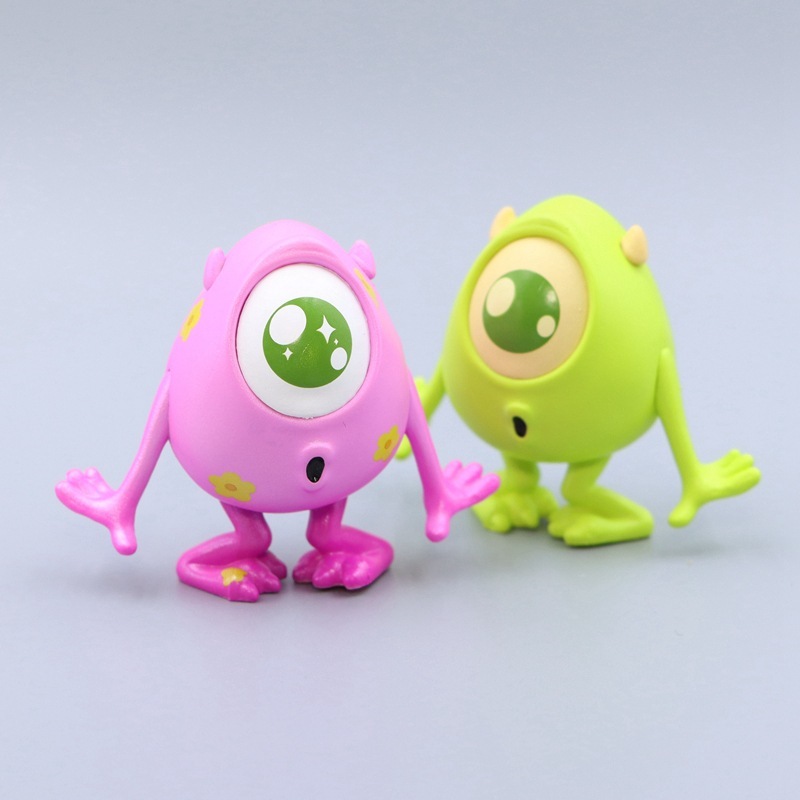 โมเดลฟิกเกอร์ PVC อนิเมะ Mike Michael Wazowski Mr.Q Big Eyes Alien Q Version ขนาด 5.4 ซม. ของเล่นสําหรับเด็ก 1 ชิ้น