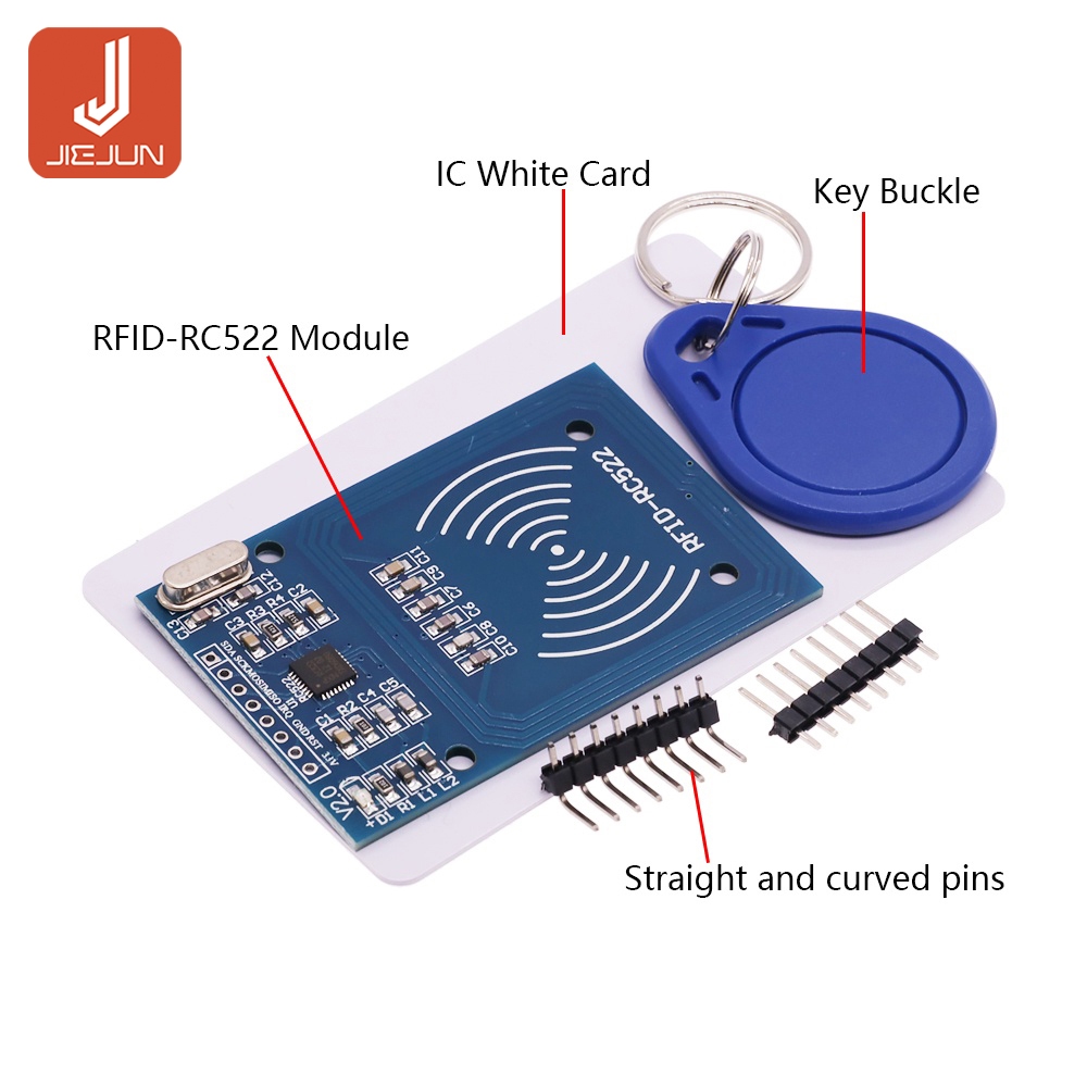 โมดูลเซนเซอร์การ์ด MFRC-522 RC522 RFID RF S50