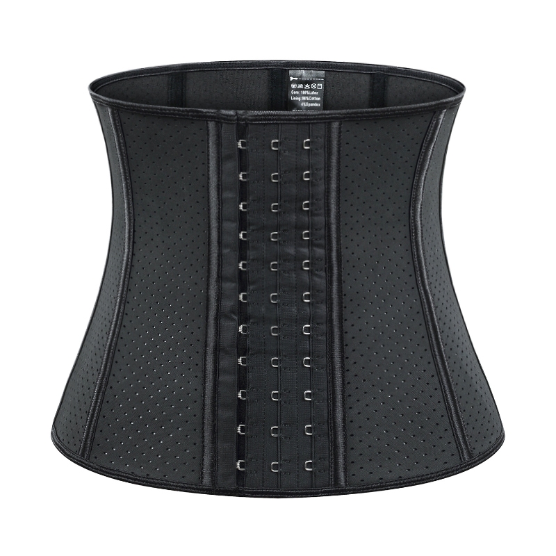 Wechery Corset 9 เหล ็ ก Boned Latex เอวเทรนเนอร ์ Cincher Slimming Shapewear Trimmer Body Shaper