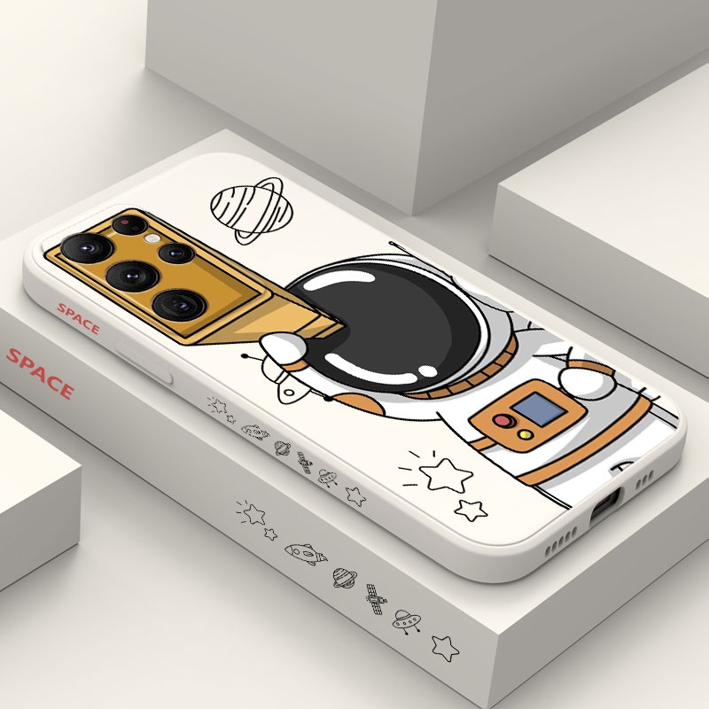 นาฬิกา Captain เคสโทรศัพท์สําหรับ Samsung Galaxy S24 FE Ultra Plus ซิลิโคนเหลวด้านข้างรูปแบบฝาครอบ
