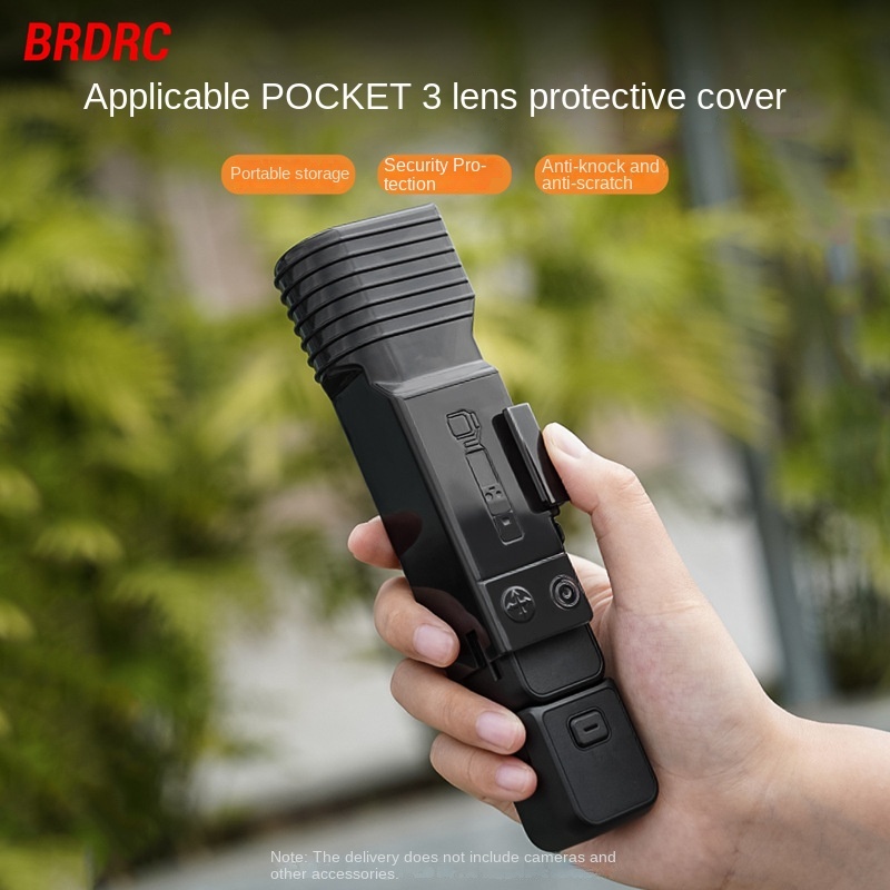 Brdrc ฝาครอบเลนส์กล้อง กันฝุ่น กันรอยขีดข่วน อุปกรณ์เสริม สําหรับ DJI POCKET 3