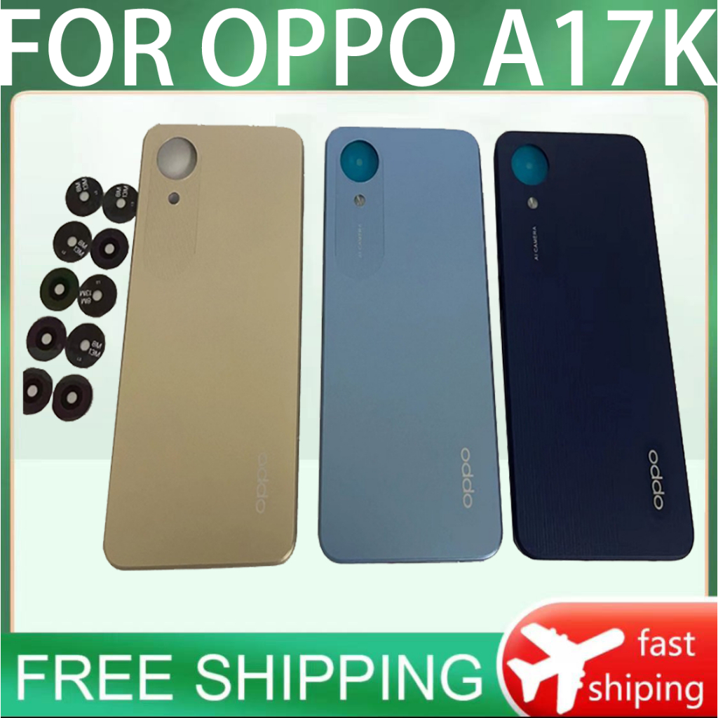 ฝาครอบแบตเตอรี่ด้านหลัง แบบเปลี่ยน สําหรับ OPPO A17k CPH2471