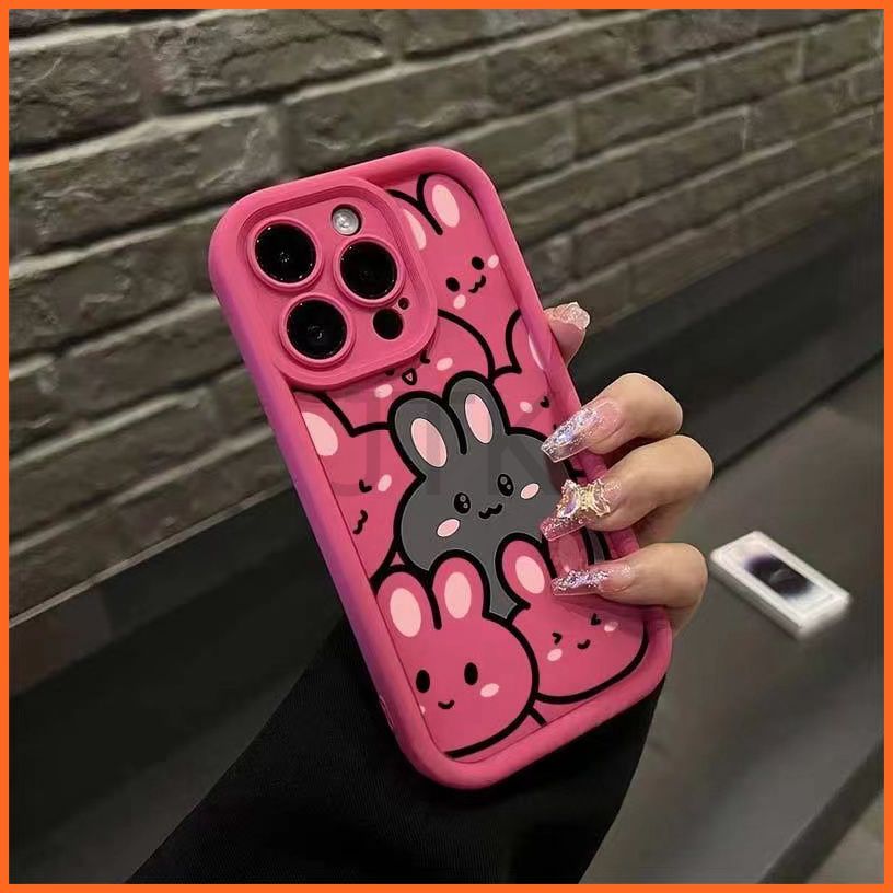 เคส Realme C53 C55 C35 C51 C30 C30S C33 C21Y C25Y C20 C11 2021 C20A C31 C21 การ์ตูนกระต่ายน้อยน่ารักกรณีโทรศัพท์ใหม่