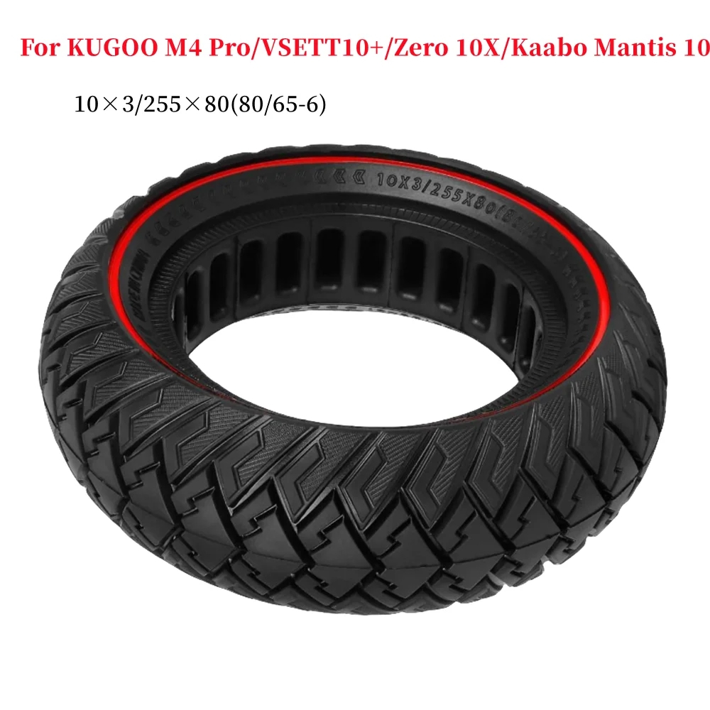 อะไหล่ยางสกูตเตอร์ไฟฟ้า 10×3 255×80(80 65-6) สําหรับ KUGOO M4 Pro VSETT10+ Zero 10X Kaabo Mantis 10