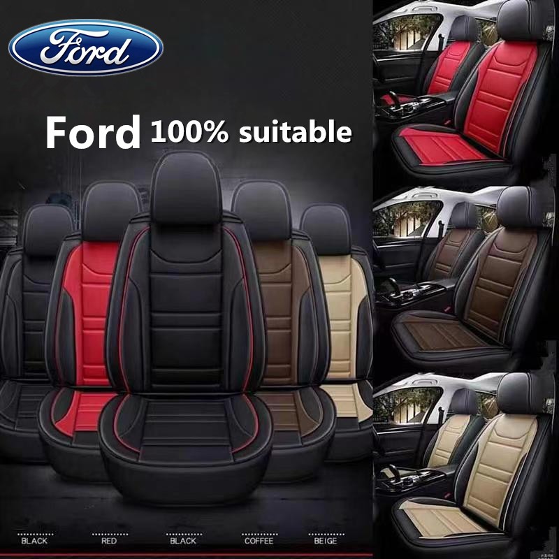 High quality upgrade four-season universal model Ford car seat cover leather Ranger Escape Fiesta Focus Kuga Mondeo car Seat Protector Covers