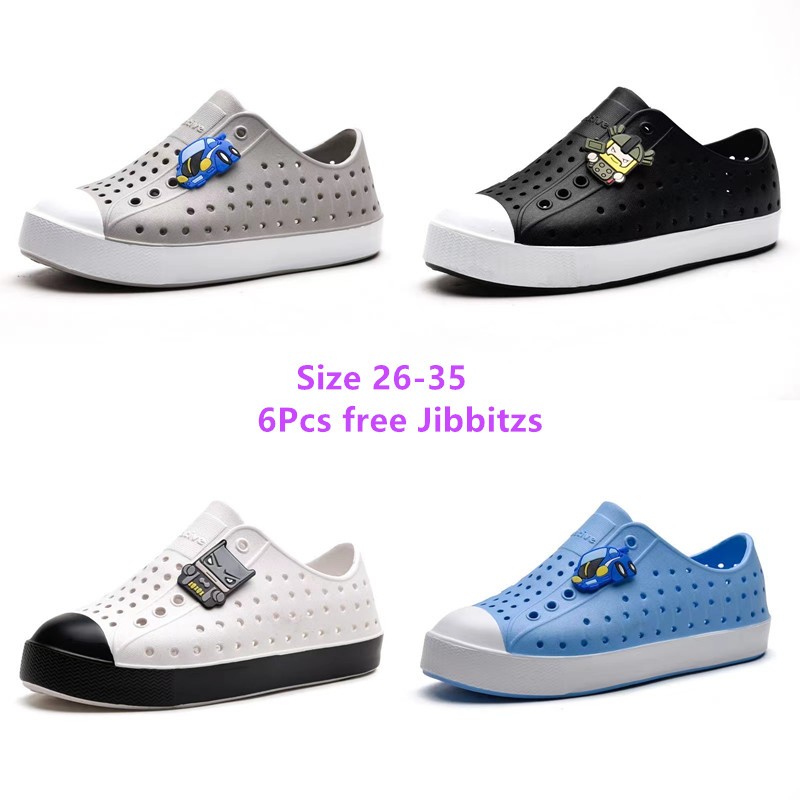 รองเท้าแตะเด็กชายสีธรรมดา รองเท้าเด็ก Wnc Nativ รองเท้าเด็ก